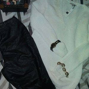Leather Capris
